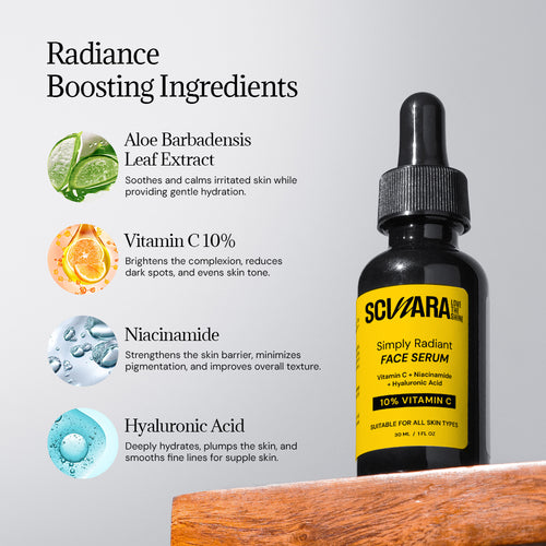 10% Vitamin C Face Serum with Niacinamide & Hyaluronic Acid 30ml