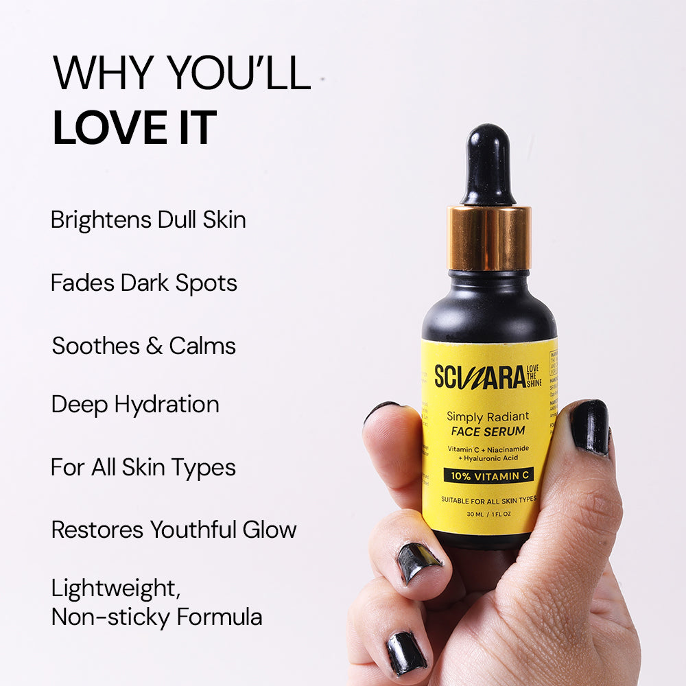 10% Vitamin C Face Serum with Niacinamide & Hyaluronic Acid 30ml