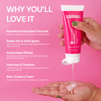 6-in-1 Brightening Facewash with Kojic Acid, Niacinamide, Glutathione-100ml