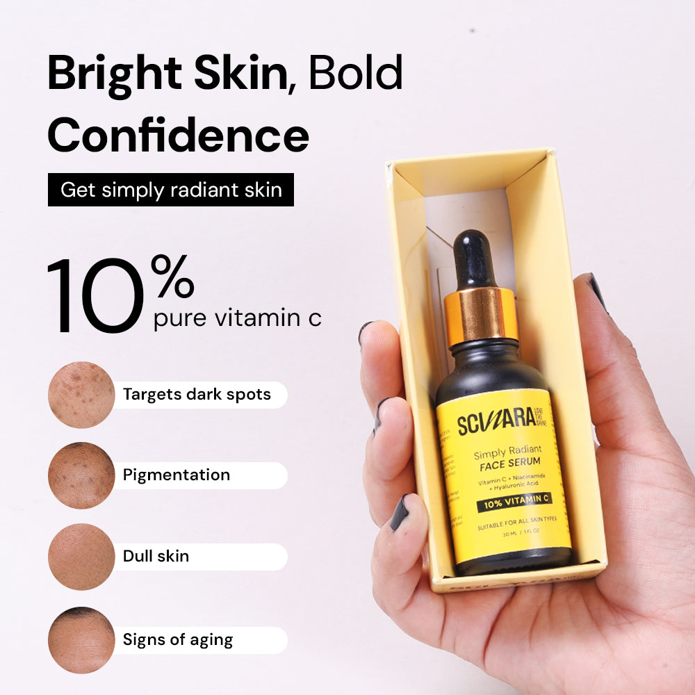 10% Vitamin C Face Serum with Niacinamide & Hyaluronic Acid 30ml