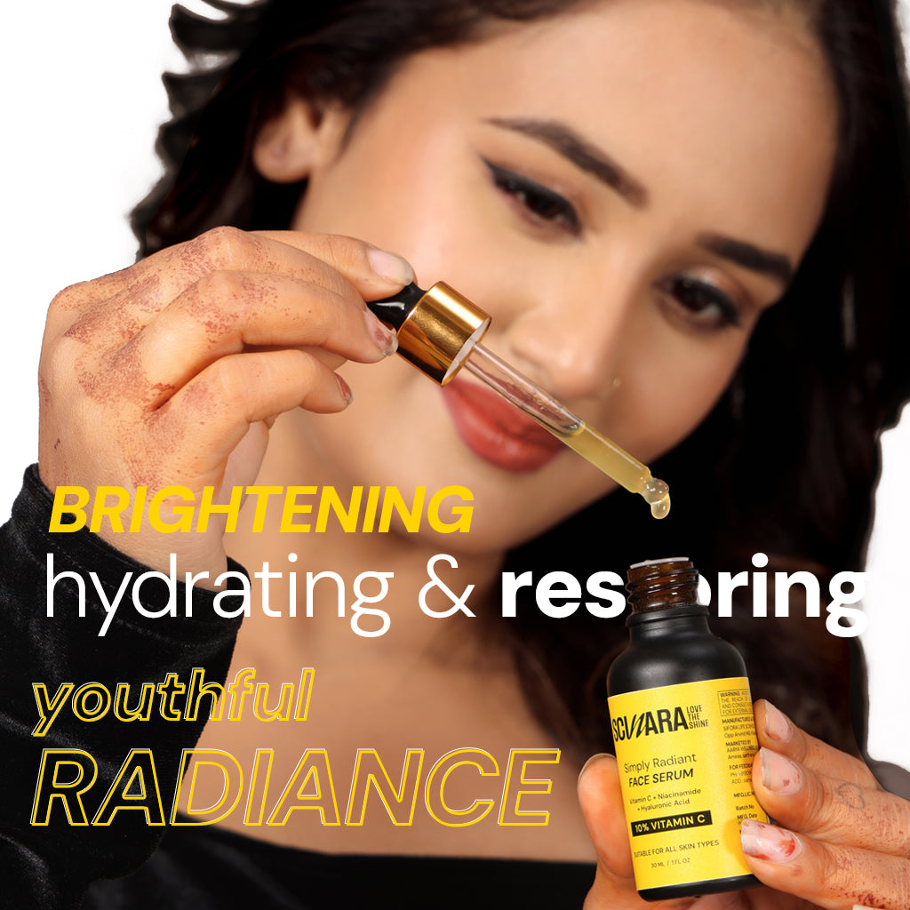 10% Vitamin C Face Serum infused with Niacinamide & Hyaluronic Acid | Reduces Dark spots & Hyperpigmentation | All Skin Types | 30ML– (Pack of 2).