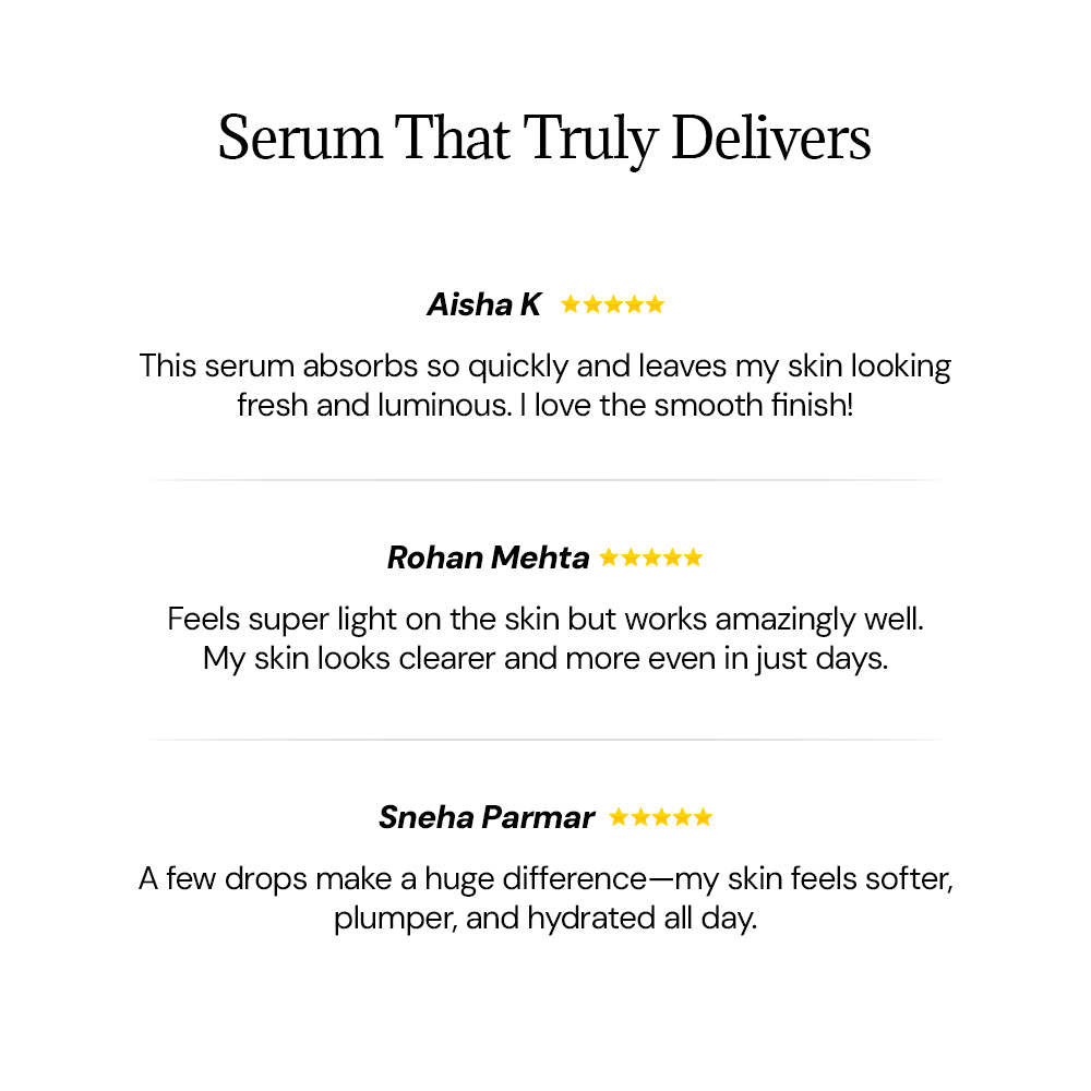 10% Vitamin C Face Serum infused with Niacinamide & Hyaluronic Acid | Reduces Dark spots & Hyperpigmentation | All Skin Types | 30ML– (Pack of 2).