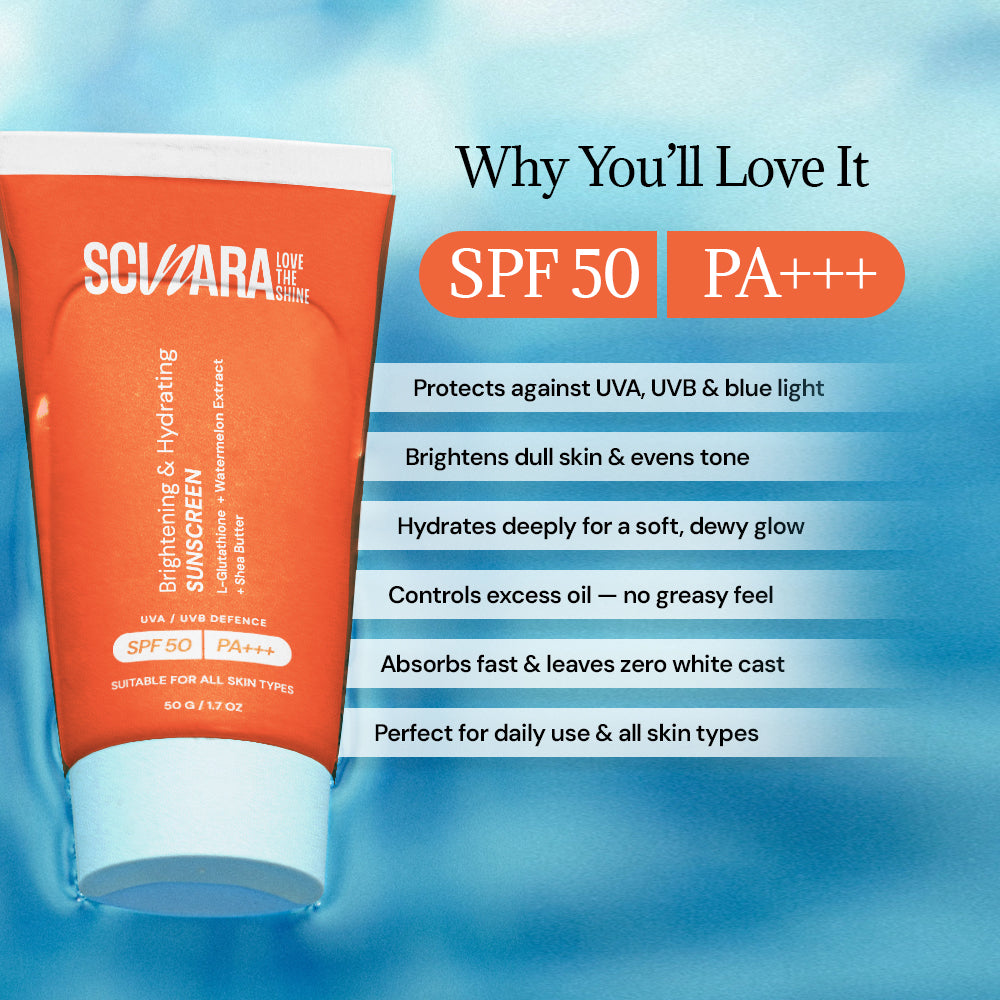 Daily Sunscreen SPF 50 | Bright, Soft & Sun-Protected Skin | 100GM