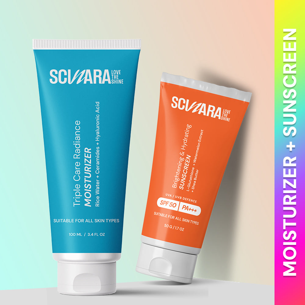 Ceramide Infused Moisturizer + L-Glutathione Sunscreen SPF 50 PA+++